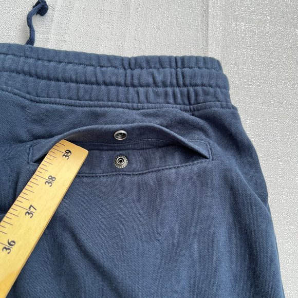 Gymshark Joggers Sweatpants Mens Size Medium Navy Pants Gym Tapered Logo - Picture 10 of 12